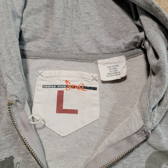 Triple Five Soul Size Large Zip Up Hoodie Jacket Paradise Embroidered Skater Y2K - Picture 6 of 11